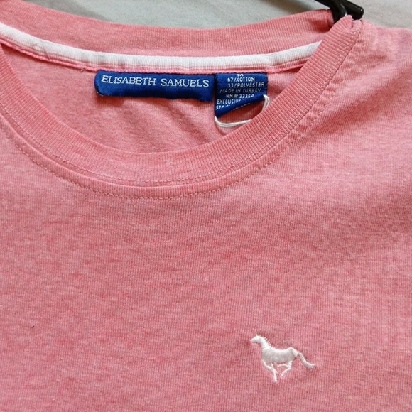 Elizabeth Samuels pink T-shirt size medium - Picture 2 of 2